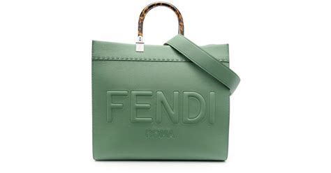 fendi green tote bag|knock off Fendi tote bag.